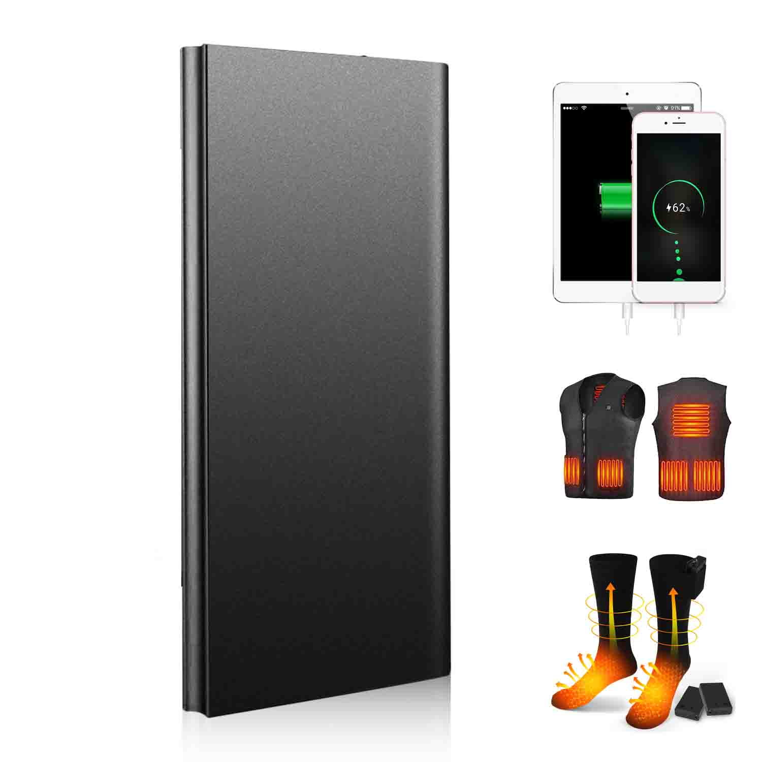 iNova Power Bank, Rechargeable Battery Pack for Heated Vest, Jackets