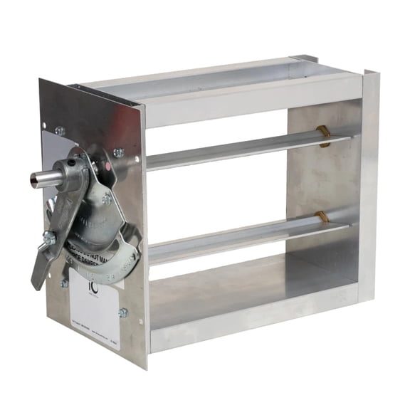 iO HVAC Controls MBD-1212 12 Inch X 12 Inch Rectangular Manual Balancing Damper With Locking Quad (Special Order / Non-Returnable)