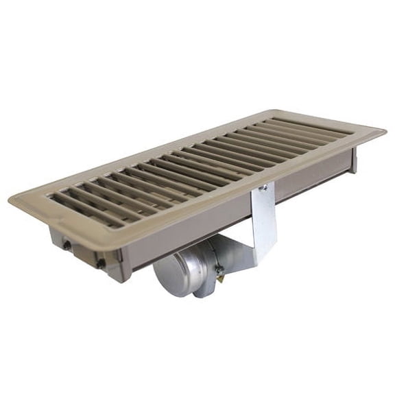 iO HVAC Controls MZR-1404-B-PC 14 x 04 Motorized Zone Register - Brown - Powered Closed