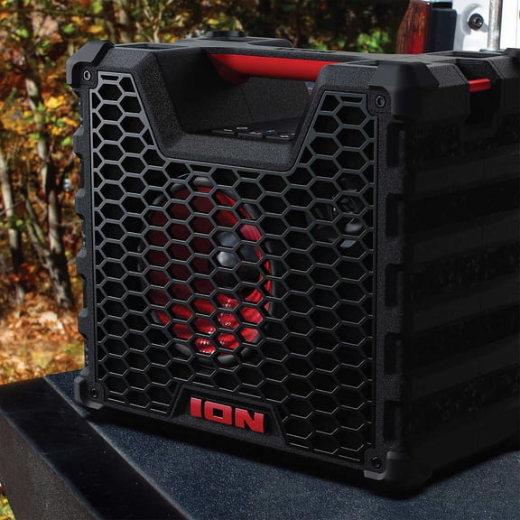 iON Tailgater Tough Rugged Bluetooth Portable Speaker, Black