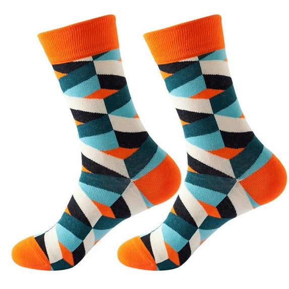 iOPQO 2 Pairs Women Cotton Socks, Quarter Socks Women, Moisture Wicking Socks Women, Women Crew Socks, Running Socks Womens, Orange One Size