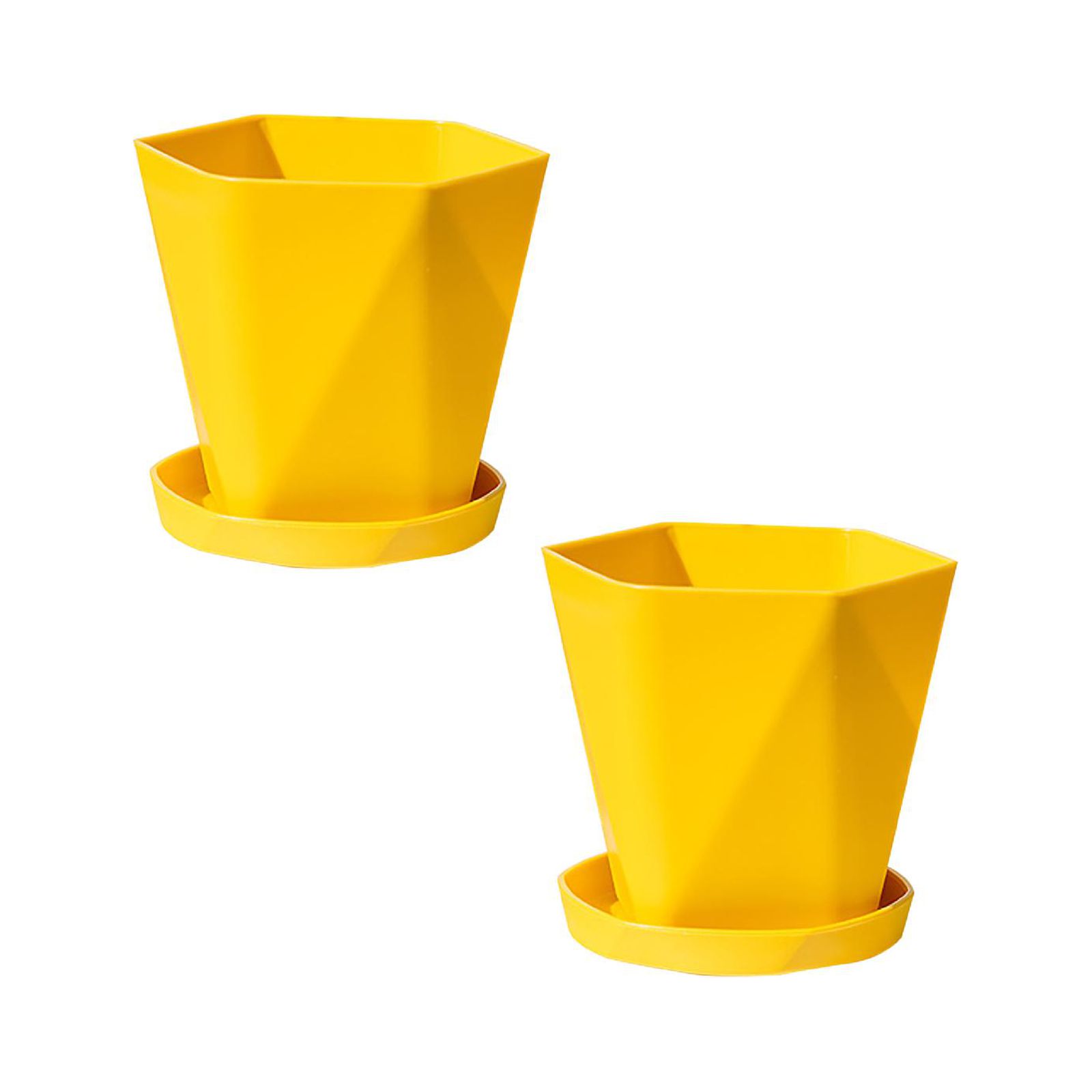 iOPQO 2PCS Planters For Outdoor Balcony Household Flower Pot Resin Nordic Thicken Large Flower