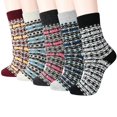 thumbnail image 1 of iOPQO 5 Pairs Quarter Socks Women, Womens Crew Socks, Cotton Socks for Women, Cotton Crew Socks Women, Cute Socks for Women, Multi-color 2 One Size, 1 of 5