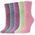 thumbnail image 1 of iOPQO 5 Pairs Thick Wool Socks, Comfortable Socks for Women, Winter Accessories for Women, Winter Socks for Women, Thick Socks Women, Multi-color One Size, 1 of 5