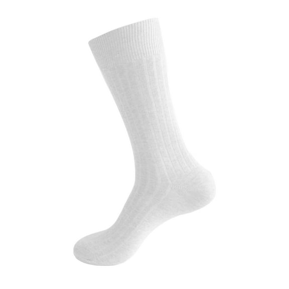iOPQO Athletic Socks, Cotton Socks, Workout Socks, Mens Crew Socks, Running Socks, White L