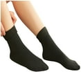 thumbnail image 1 of iOPQO Breathable Socks Women, Comfortable Socks for Women, Thick Socks Women, Socks for Women Crew, Thermal Stockings for Women, Black One Size, 1 of 4