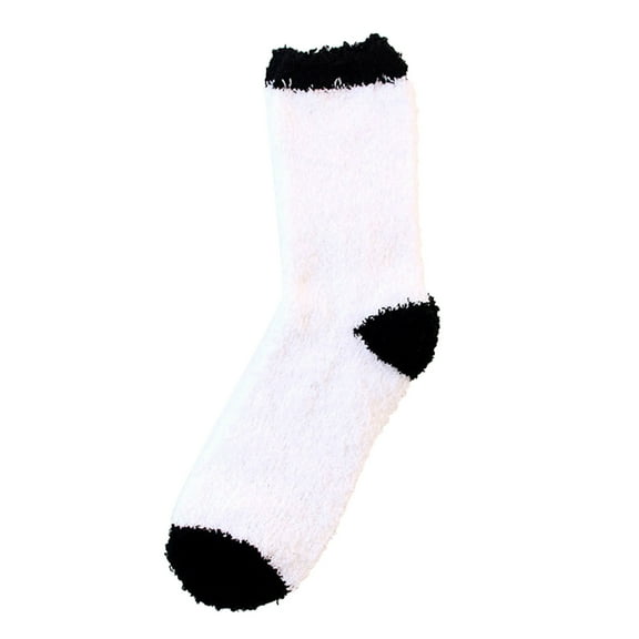 iOPQO Breathable Socks Women, Cute Gifts, Plush Socks, Warm Socks for Women Winter, Soft Fuzzy Socks for Women, White One Size