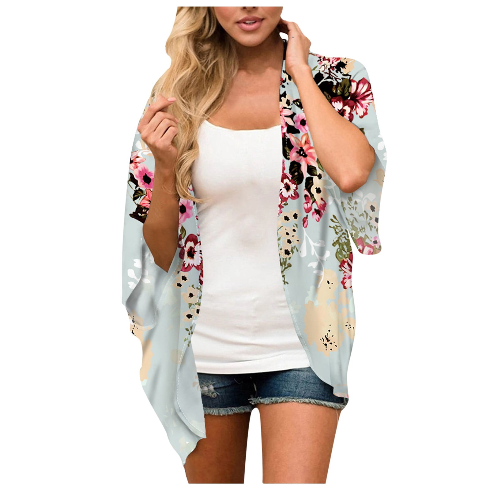 iOPQO Cardigan For Women,Coats For Women,Women's Floral Sunscreen Shirt
