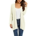 thumbnail image 1 of iOPQO Cardigan Sweaters for Women Open Front Cardigan for Women Fall Cardigans for Women Knitted Cardigan Light Cardigan Open Cardigans for Women Long Sweater Cardigan Women Beige L, 1 of 9