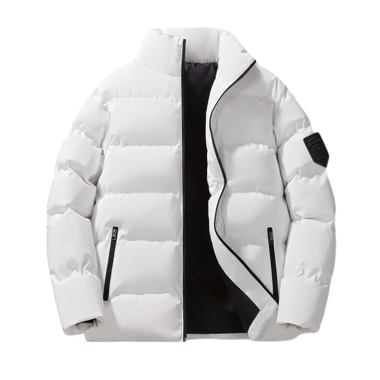 iOPQO Casual Collar Down Jacket Warm Cuffs Solid Color Zipper Men's Jacket Men's Hoodless Down Jacket,Puffer Jacket Men,Coats for Men,Jackets for Men,Winter Jackets for Men,White,4XL - Walmart.com iOPQO Casual Collar Down Jacket Warm Cuffs Solid Color Zipper Men's Jacket Men's Hoodless Down Jacket,Puffer Jacket Men,Coats for Men,Jackets for Men,Winter Jackets for Men,White,4XL - Walmart.com