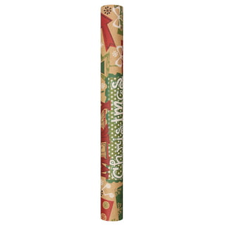 iOPQO Christmas Wrapping Paper Christmas Decorations 2Pcs ( 75Cmx51Cm, 4.11  Square Feet)Single-Sided Christmas Wrapping Paper, Classic Santa Claus And