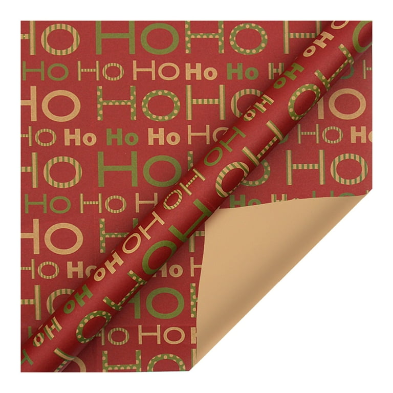 iOPQO Christmas Wrapping Paper Christmas Decorations Christmas Wrapping  Paper Christmas Gifts Christmas Wrapping Paper 20''*27.5'' Santa Merry  Christmas Lettering Snowflakes Plaid Christmas Clearance 