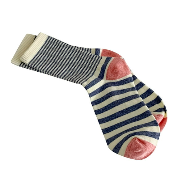 iOPQO Comfortable Socks for Women, Cute Socks for Women, Casual Socks for Women, Slouchy Socks for Women, Mid Socks, Blue One Size