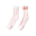 thumbnail image 1 of iOPQO Comfortable Socks for Women, Small Gifts for Women, Thermal Socks for Women, Sleeping Socks, Fleece Socks, Pink One Size, 1 of 3