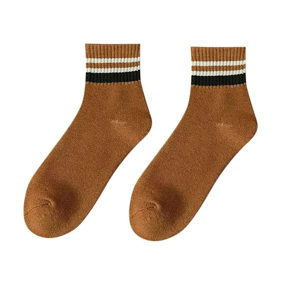 iOPQO Crew Socks for Men, Mens Wool Socks, Winter Socks for Men, Sleep Socks, Winter Accessories, Gold One Size