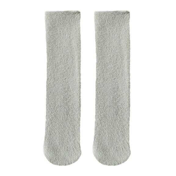 iOPQO Fleece Lined Socks, Winter Warm Socks, Thick Wool Socks, Winter Accessories for Women, Crew Socks for Women, E One Size