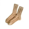 thumbnail image 1 of iOPQO Fuzzy Socks for Women, Thermal Socks for Women, Thick Socks, Sleeping Socks, Soft Socks for Women, Khaki One Size, 1 of 2