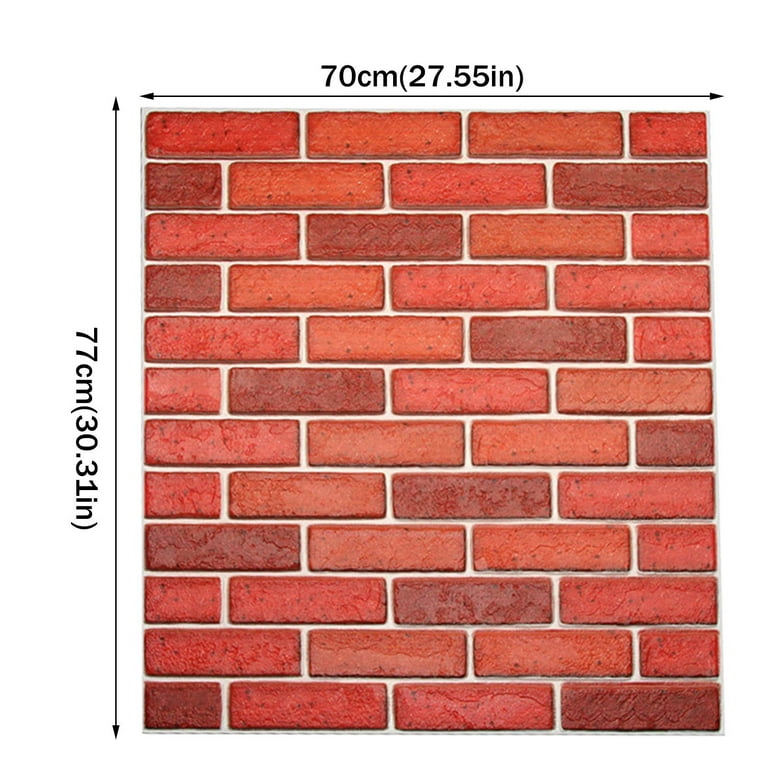 Pe foam 3d wallpaper diy wall 2024 stickers wall decor embossed brick stone