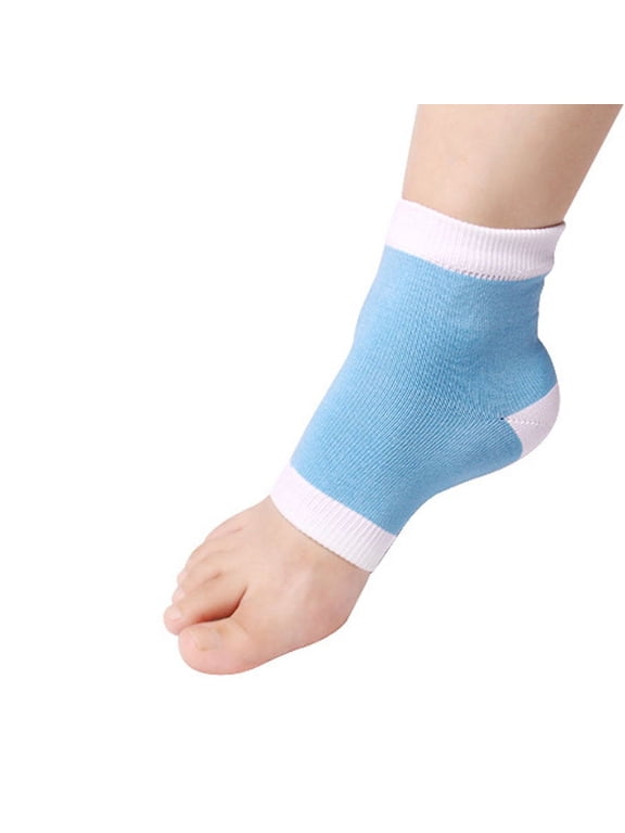 Heel Socks, Toeless Socks for Women, Heel Socks for Dry Cracked Feet Women, Moisturizing Heel Socks, Open Toe Socks, Blue One Size