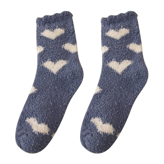 iOPQO House Socks for Women Indoor, Fleece Socks, Warm Socks for Women Winter, Fluffy Socks, Slipper Socks for Women, A One Size