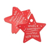 iOPQO Kitchen Gadgets Christmas Ornaments 100Pcs Star Santa Claus Christmas Tag Candy Bag Decoration Gift Hang Tags Home Essentials