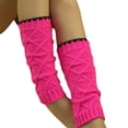 thumbnail image 1 of iOPQO Leg Warmers for Girls, Long Socks for Women, Knit Leg Warmers, Leg Warmers Y2k, Leg Warmers Y2k, Hot Pink One Size, 1 of 3