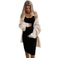 thumbnail image 1 of iOPQO Maternity Dress Womens Maternity Casual Sleeveless Color Crew Neck Tanks Dress Pregnancy Bodycon Dresses For Women Plus Size Dress For Women Black XXL, 1 of 6