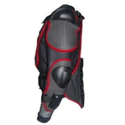 iOPQO Mens Jacket Motorcycle Jacket Motorcycle Full Body Jacket Racing Spine Chest Protecto Coat Leather Jacket Red 3XL