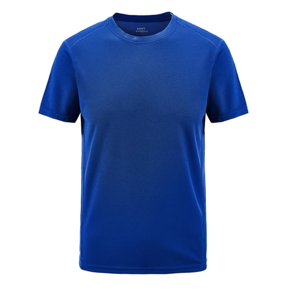 iOPQO Mens T Shirt Men's Summer Casual Outdoor T-shirt Plus Size Sport Fast-Dry Breathable TopsSummer Tops Mens Shirts Blue 8XL