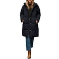 thumbnail image 1 of iOPQO Puffer Coat Women Long Winter Coats for Women Parka Jacket Women Womens Warm Jacket Womens Winter Coats with Hood Travel Jacket for Women Winter Coats for Women Puffer Black M, 1 of 7