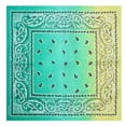 thumbnail image 1 of iOPQO Scarf Fashion Tie-dye Print Headband Bandanas Scarf Mask Square Cotton Handkerchief scarf Green, 1 of 2