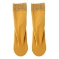 thumbnail image 1 of iOPQO Thermal Socks for Women Cold Weather, Thick Socks Women, Sleep Socks, Wool Socks for Women, Winter Crew Socks for Women, Yellow One Size, 1 of 3