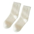 thumbnail image 1 of iOPQO Thick Socks Women, Warm Socks for Women Winter, Thermal Socks for Women, Socks for Women Crew, Winter Accessories for Women, White One Size, 1 of 9