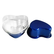 iOPQO Valentines Day Decorations, Valentine's Day Couple Diy Baking Cake Heart Shaped Cake Cup (With Lid),Valentines Day Ornaments