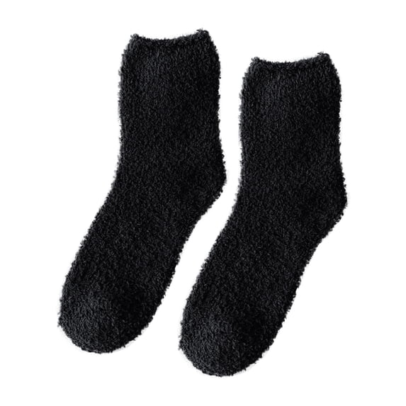 iOPQO Warm Fuzzy Socks for Women, Thick Crew Socks, Fleece Socks, Womens Winter Socks, Cute Gifts, D One Size