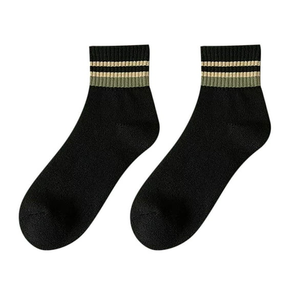 iOPQO Warm Socks, Crew Socks for Men, Fleece Socks, Winter Socks for Men, Winter Accessories, Black One Size