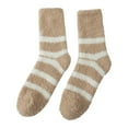 thumbnail image 1 of iOPQO Warm Socks for Women, Fluzzy Socks, Soft Socks for Women, Sleep Socks, Small Gifts for Women, Khaki One Size, 1 of 3