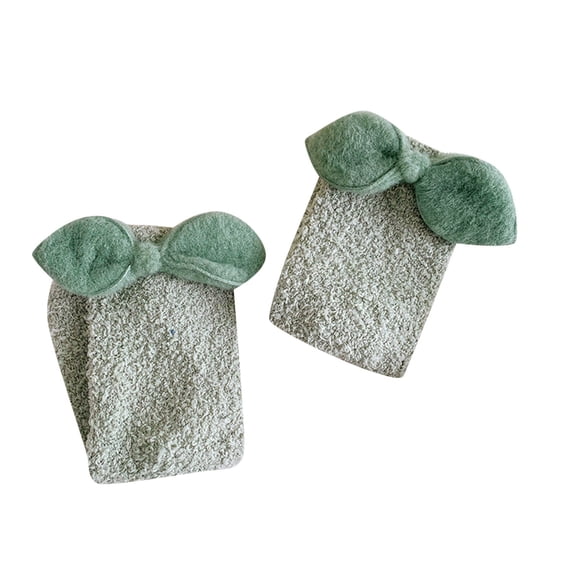 iOPQO Warm Socks for Women Winter, Thick Fuzzy Socks, Crew Socks for Women, Sleeping Socks, Cute Socks, Green One Size