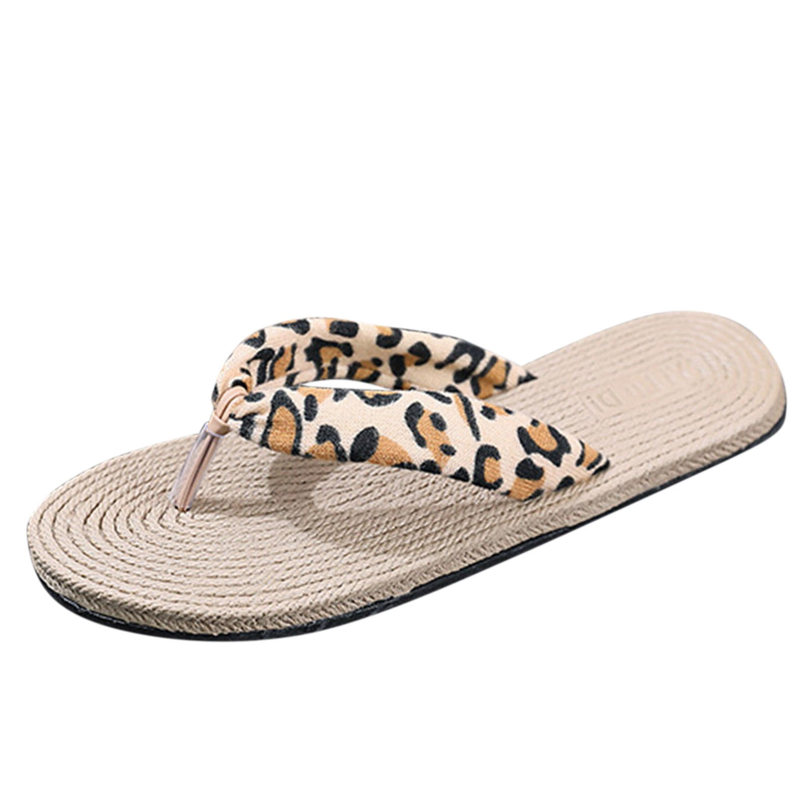 iOPQO Women' Flip Flops Fashion Spring And Summer Casual Women's Sandals Flip Flops Flat Beach Slippers Fashion Spring Summer Casual Brown 39