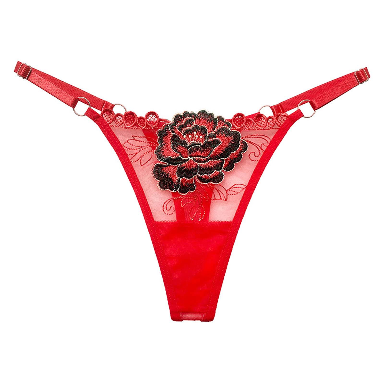 iOPQO womens underwear Women's Underwear Panties Seamless Flower
