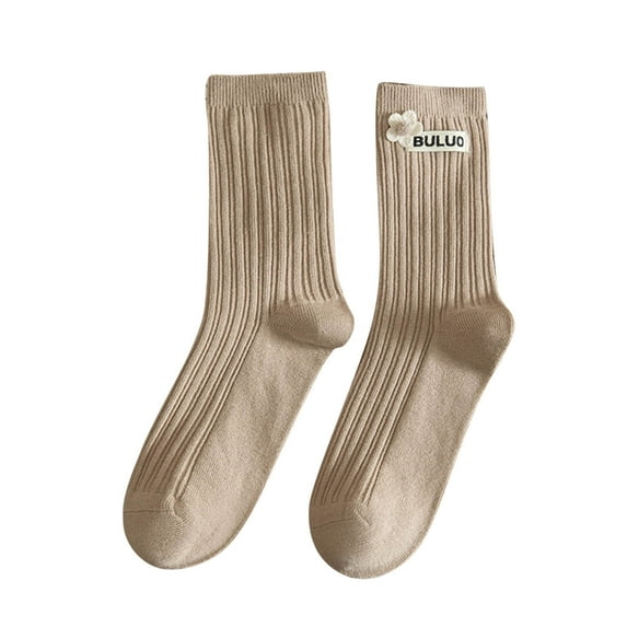 iOPQO Workout Socks, Comfortable Socks for Women, Breathable Socks Women, Womens Socks Crew, Slouchy Socks for Women, Pink One Size