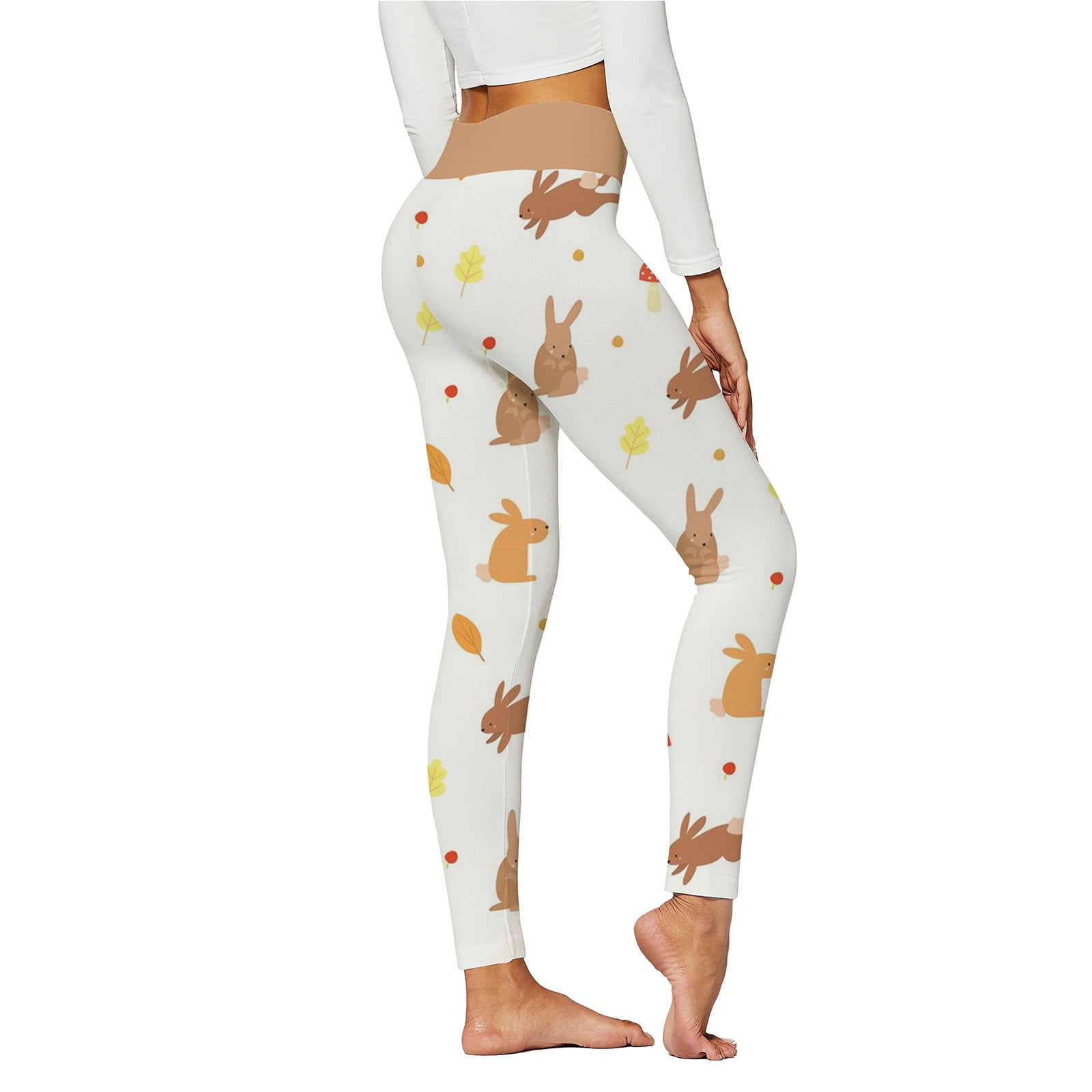 Womens easter 2025 print leggings