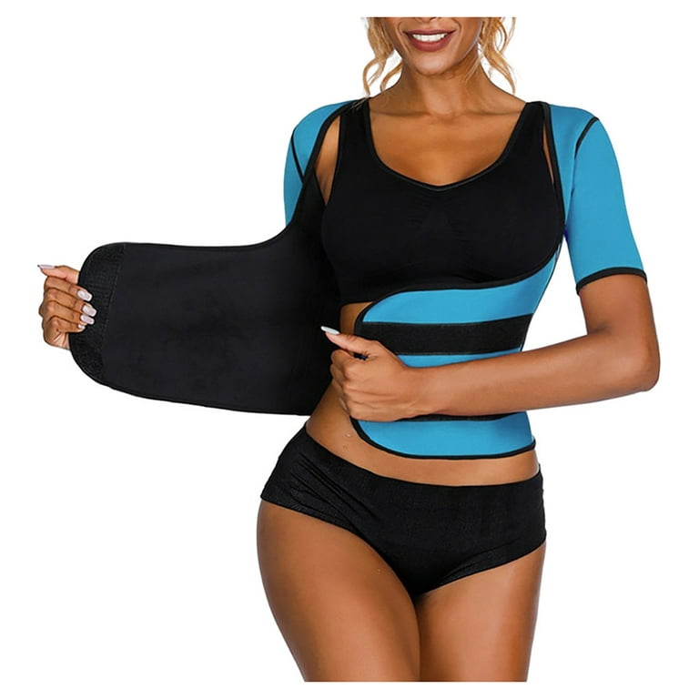 iOPQO lingerie for women Women Fitness Corset Sport Body Shaper Vest Women  Waist Trainer Workout Shapers Blue S 