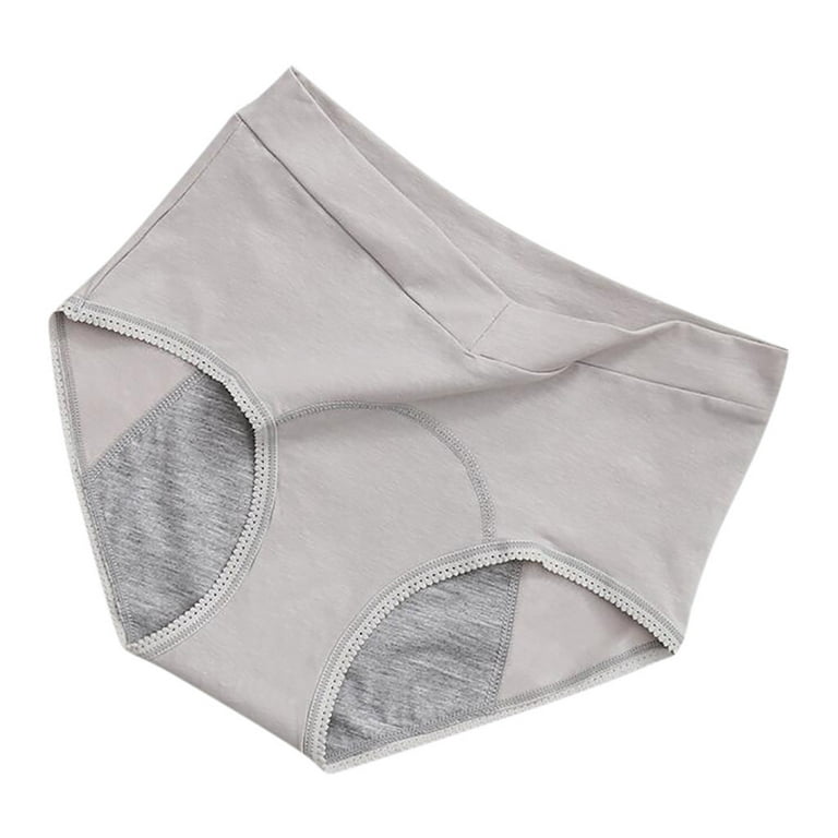 iOPQO underwear women Leak Proof Menstrual Period Panties Women Underwear  Waist Pants Pink XL 