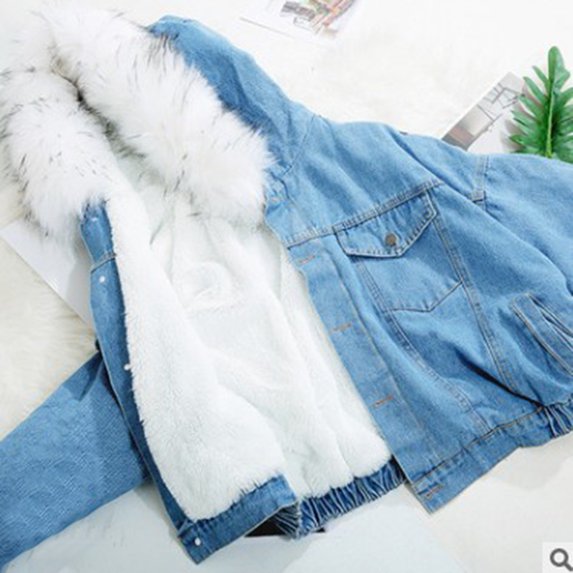 iOPQO womens sweaters Women Vintage Button Down Distressed Short Denim Jean Jacket Coat With Pocket Women's Jackets White 5XL