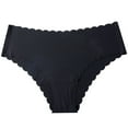 thumbnail image 1 of iOPQO womens underwear 1 Pieces Women Print Lingerie Temptation Low-waist Panties Underwear Briefs Black L, 1 of 1
