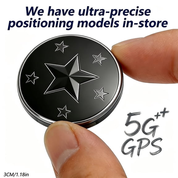 iOS Magnetic Car Tracker, Works Exclusively with Apple Find My, Strong Magnet Anti-Theft Locator, No SIM Card & Monthly Fees, Real-Time Tracking Device for Cars, SUVs, Trucks, Pets & Personal Trackin