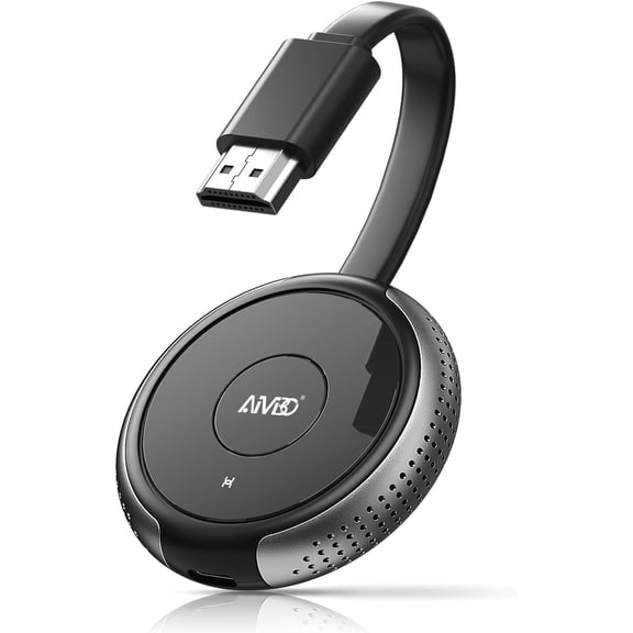 iOS Wireless Display Adapter 4K 5G - Direct Plug & Play HDMI Dongle for i Phone Pad Smartphone Tablet Laptop, Cast Video to HDTV Monitor Projector, Support Airplay Miracast DLNA Grey