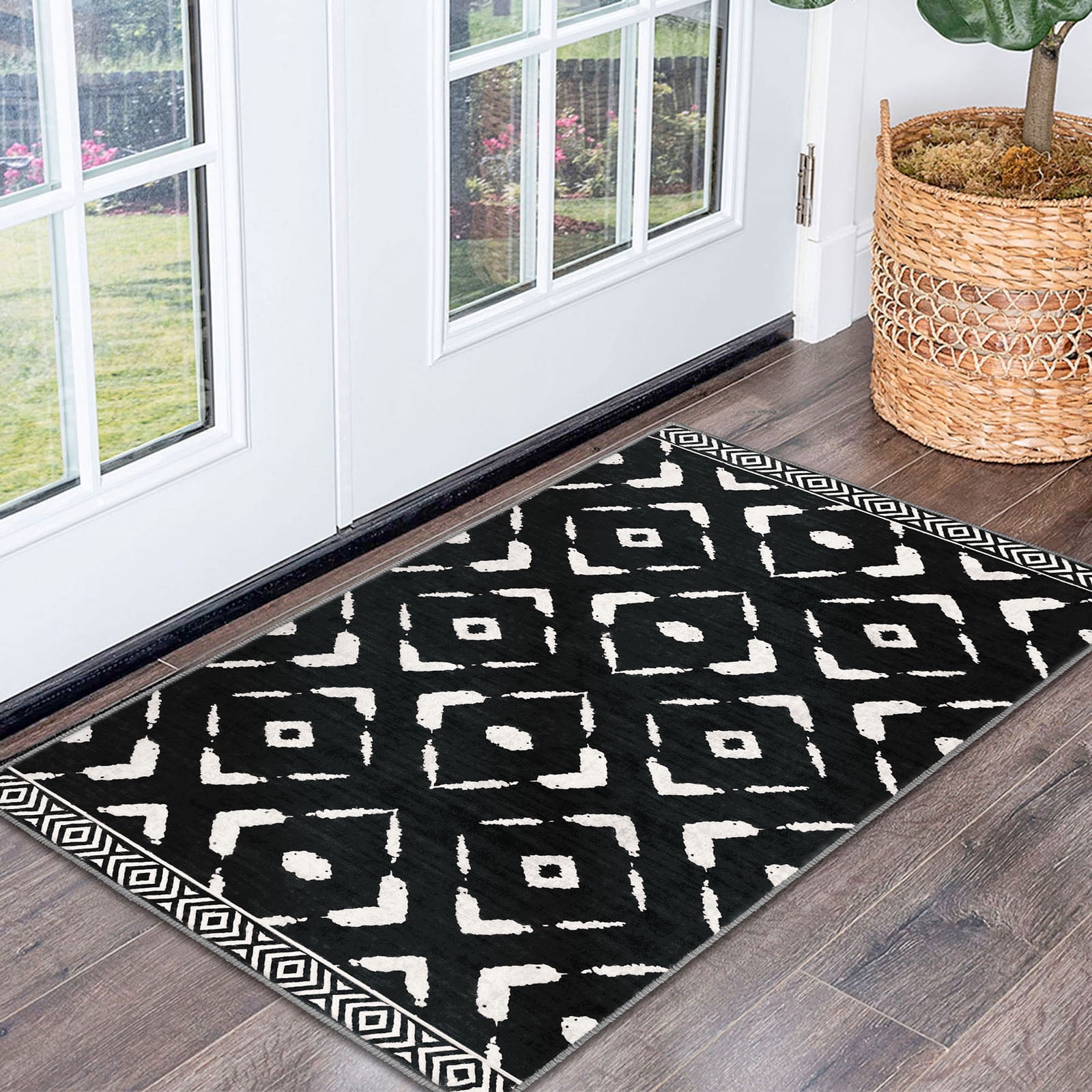 iOhouze Small Rug 2'x3' Entryway Rug Moroccan Area Rugs Thin Indoor ...