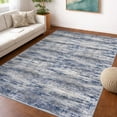 thumbnail image 1 of iOhouze 5x7 Area Rugs Modern Abstract Washable Rug Soft Low Pile Non-slip Rubber Backed Carpet Rugs Print Distressed Blue-greyRug for Living Room Bedroom Dining Room, 1 of 8